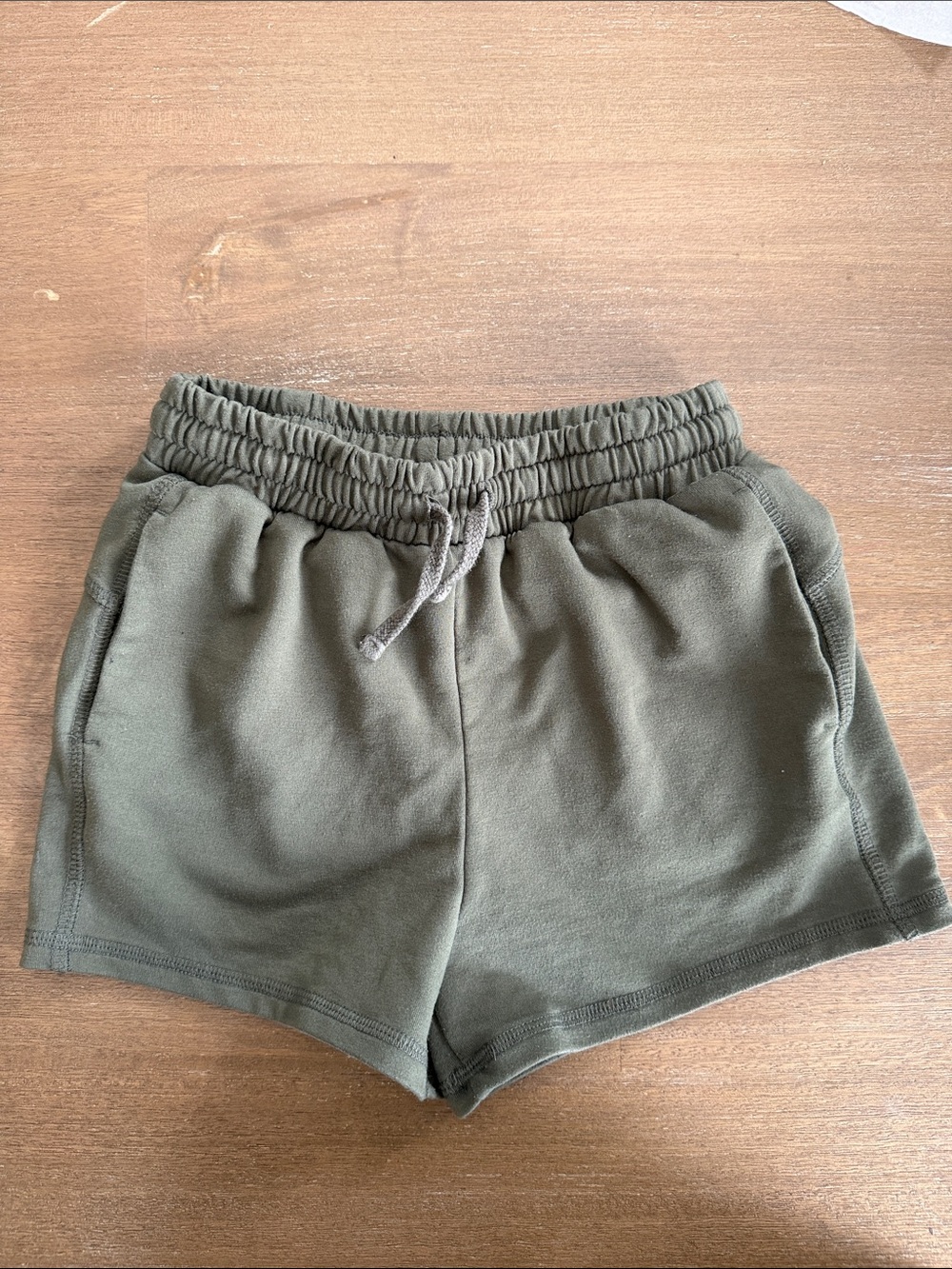 Everyday Olive Green Athletic Drawstring Shorts